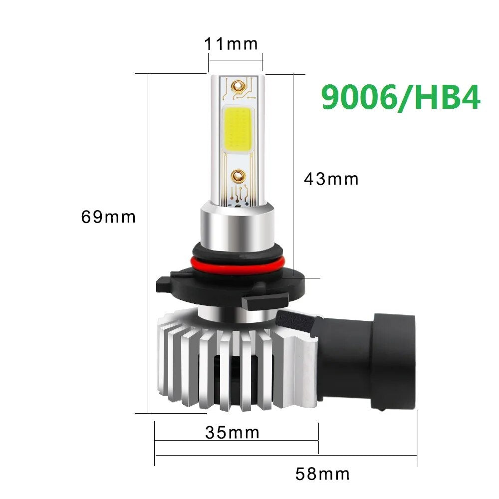 LED- bil forlygte (2 stk.)